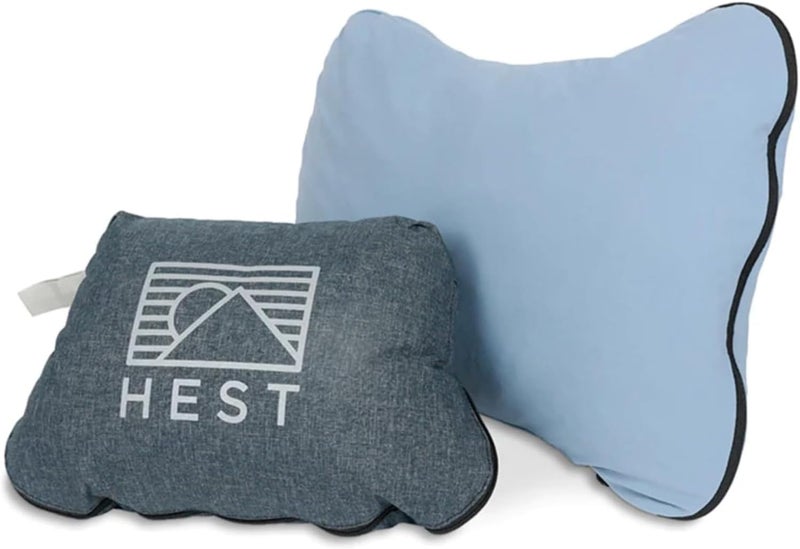 HEST Camping Pillow - Temperature Resilient, Memory Foam, Packable Travel Pillow - Image 1
